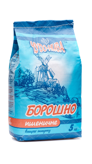 Борошно пшеничне Чудо-Нива вищого сорту, 5 кг